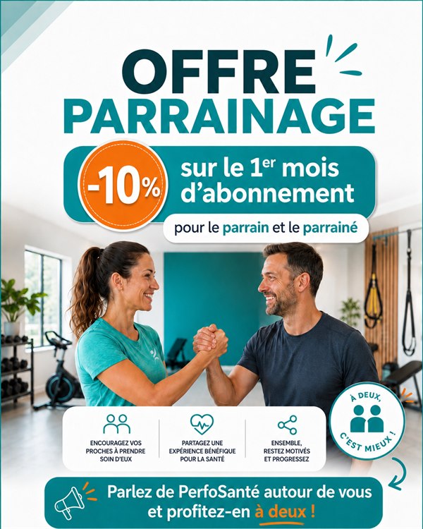 Offre parrainage : 10 % sur le 1er mois d'abonnement pour le parrain et le parrainé